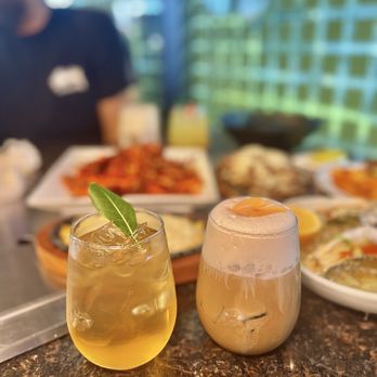Seoul Mama - Iced Green Tea & Caramel Latte - Korean Near Me - Newark, California