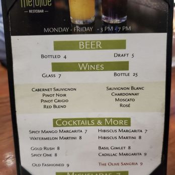 The Olive Restobar - Happy Hour menu - Mediterranean Near Me - Downey, California The Olive Restobar - Happy Hour menu - Mediterranean Near Me - Downey, California