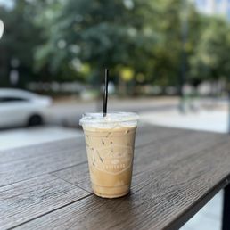 Maple Berry iced latte