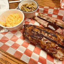 Brisket and ribs.