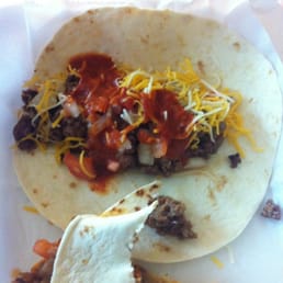 Ordered a wet chicken burrito- got 2 beef tacos