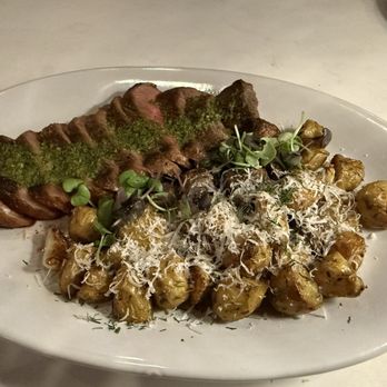 dPlace Steak & Pasta - Pichana steak with potatoes - Steakhouses Near Me - Fullerton, California