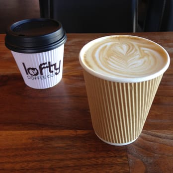 Lofty Coffee - small caramel latte, med cappuccino - Desserts Near Me - Encinitas, California Lofty Coffee - small caramel latte, med cappuccino - Desserts Near Me - Encinitas, California