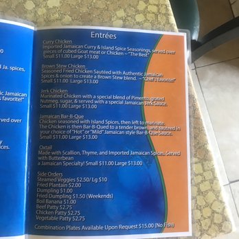 Island Spice - Menu - Caribbean Near Me - San Diego, California