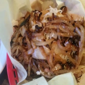 Melody's Fresh Mexican Kitchen - Hardshell chicken tacos with added grilled onions - Mexican Near Me - Reseda, California