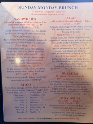 Menu photo 2 Bent Street Grille Taos, NM Menu photo 2 Bent Street Grille Taos, NM