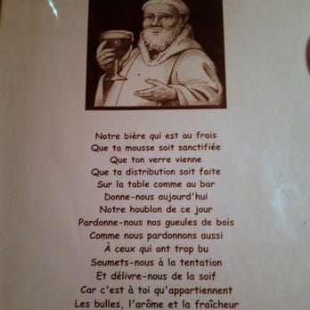 Le Saint-Bock - The beer prayer - Brasseries Near Me - Montreal, Quebec