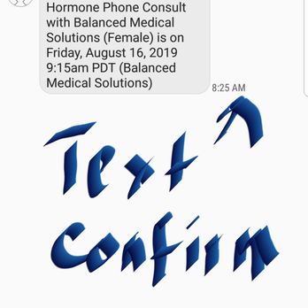 Balanced Medical Solutions - Text confirmation @ 8:25 am - Endocrinologists Near Me - Hayward, California
