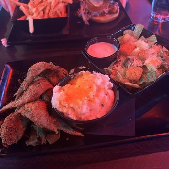 Fin & Feathers - Southern Fried Chicken Grits Caesar Salad - Seafood Near Me - Las Vegas, Nevada Fin & Feathers - Southern Fried Chicken Grits Caesar Salad - Seafood Near Me - Las Vegas, Nevada