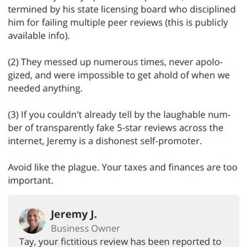 Novyx Group - Jeremy being caught in a lie (posted in case he tries to edit or delete his response to save face) - Accountants Near Me - Fort Worth, Texas Novyx Group - Jeremy being caught in a lie (posted in case he tries to edit or delete his response to save face) - Accountants Near Me - Fort Worth, Texas