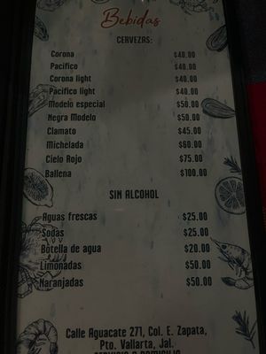 Menu photo 8 Mariscos Cisneros Puerto Vallarta, JAL Menu photo 8 Mariscos Cisneros Puerto Vallarta, JAL