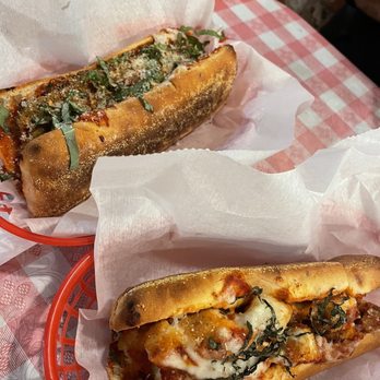 LaRocco's Pizzeria - Chicken Parmesan Sandwich and Meatball Parmesan Sandwich delicious and toasty. - Pizza Near Me - Culver City, California