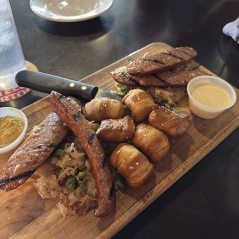 Brooks Place Tavern - Elk Sausage Sampler - Burgers Near Me - Conifer, Colorado Brooks Place Tavern - Elk Sausage Sampler - Burgers Near Me - Conifer, Colorado