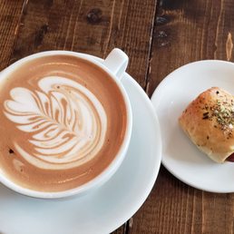 Mocha & a jalapeño sausage in puff pastry Mocha & a jalapeño sausage in puff pastry