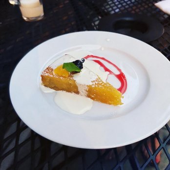 Tilia - Almond cake with crème fraiche - New American Near Me - Minneapolis, Minnesota Tilia - Almond cake with crème fraiche - New American Near Me - Minneapolis, Minnesota