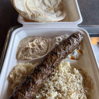Hummus Labs - Beef Kafta Kabob Platter - Mediterranean Near Me - Pasadena, California Hummus Labs - Beef Kafta Kabob Platter - Mediterranean Near Me - Pasadena, California