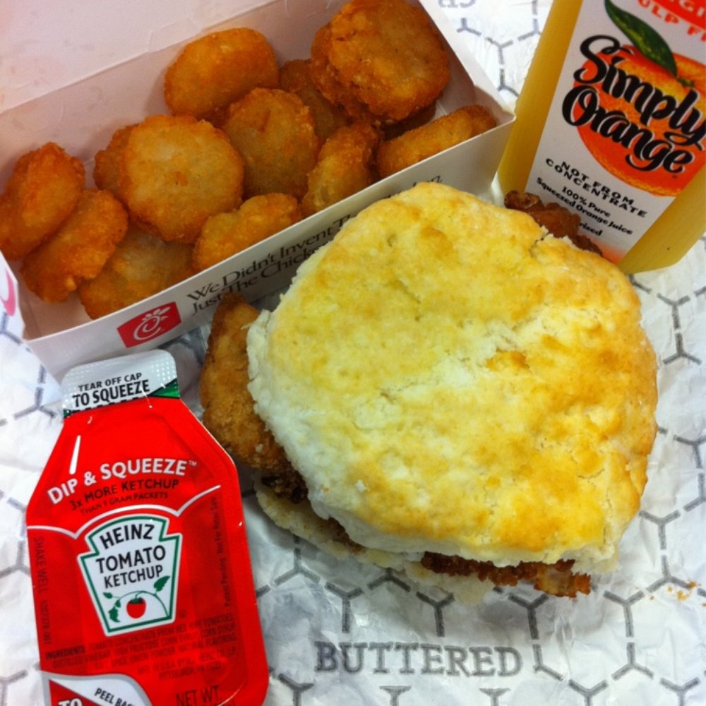 Chick-fil-A - #1 Chick-fil-A-Chicken biscuit - Fast Food Near Me - Irvine, California Chick-fil-A - #1 Chick-fil-A-Chicken biscuit - Fast Food Near Me - Irvine, California