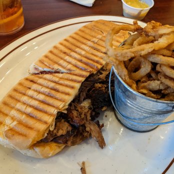 Flat Rock Wood Room - Cuban sandwich with fried onions - Pizza Near Me - Hendersonville, North Carolina Flat Rock Wood Room - Cuban sandwich with fried onions - Pizza Near Me - Hendersonville, North Carolina