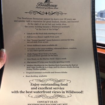 Boathouse Restaurant - Info - Seafood Near Me - Wildwood, New Jersey Boathouse Restaurant - Info - Seafood Near Me - Wildwood, New Jersey