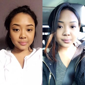Brow Theory Studio - Left: my initial session   Right: 1 week after  I just got my 6 week touch up today so I have yet to post a photo - Permanent Makeup Near Me - Irvine, California