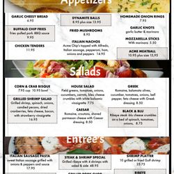 Beethoven's / Acme menu