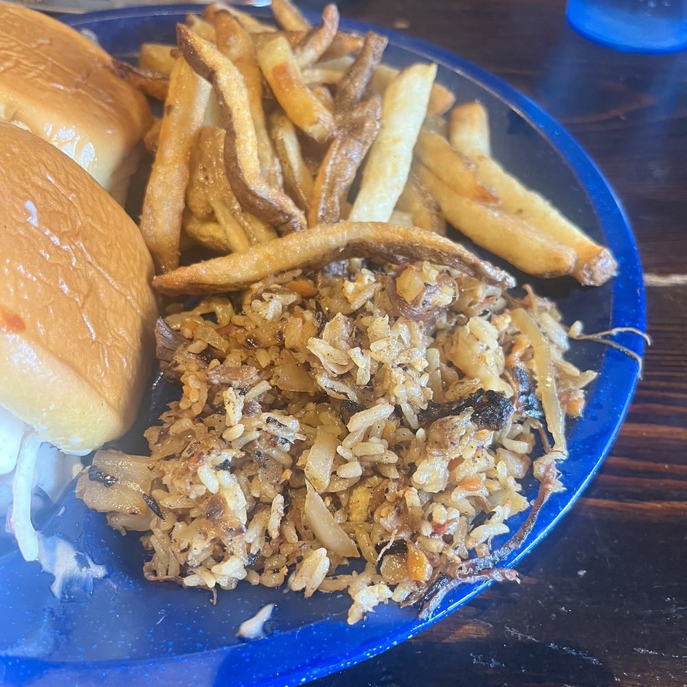 Dinosaur Bar-B-Que - Bbq Fried Rice with Bbq Meats - Barbeque Near Me - Troy, New York Dinosaur Bar-B-Que - Bbq Fried Rice with Bbq Meats - Barbeque Near Me - Troy, New York