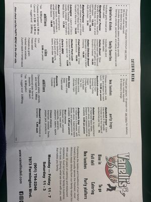 Menu photo 1 Vanelli's Deli Germantown, TN