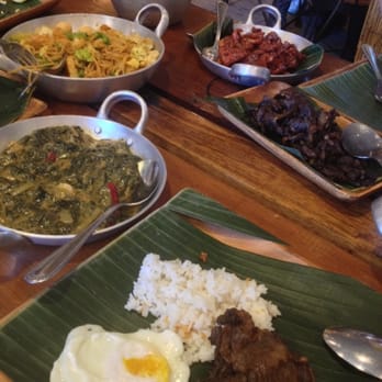 Isla Restaurant - Laing, House Tocino, Pancit Canton and Tapa. The Laing and Pancit is really salty! - Filipino Near Me - San Bruno, California