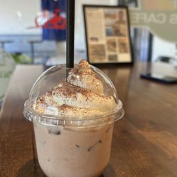 Granddaughter's ice cold chocolate milk Granddaughter's ice cold chocolate milk