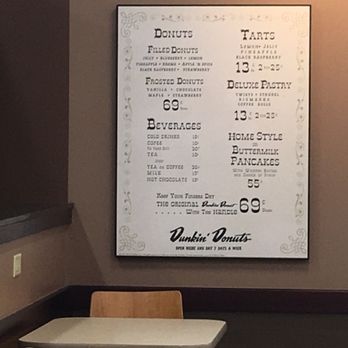 Dunkin' - Antique menu. Check out the prices. - Coffee & Tea Near Me - Newburgh, New York Dunkin' - Antique menu. Check out the prices. - Coffee & Tea Near Me - Newburgh, New York