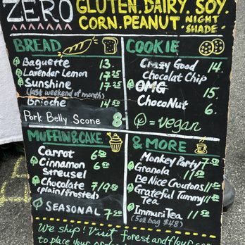 Forest & Flour - Menu / Pricing of the Gluten Dairy etc Free items at the Clement Street Farmers Market San Francisco - Bakeries Near Me - Fremont, California Forest & Flour - Menu / Pricing of the Gluten Dairy etc Free items at the Clement Street Farmers Market San Francisco - Bakeries Near Me - Fremont, California
