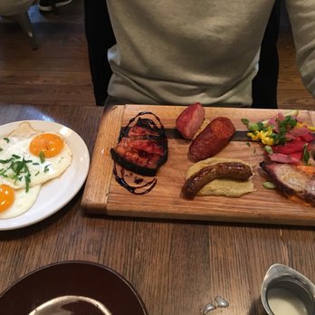 Medina Cafe - Wolves breakfast (4 types of pork and mutton sausage) plus side of eggs - Breakfast & Brunch Near Me - Vancouver, British Columbia Medina Cafe - Wolves breakfast (4 types of pork and mutton sausage) plus side of eggs - Breakfast & Brunch Near Me - Vancouver, British Columbia