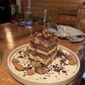 Ilda - Sylva - Tiramisu (with a birthday candle!) - Italian Near Me - Sylva, North Carolina