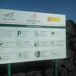 Timanfaya - Hinweis auf den National Park