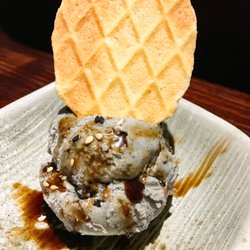 Yakitori Takumi - Black sesame Ice cream with black sugar