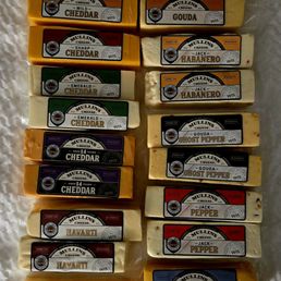 Various cheese types
