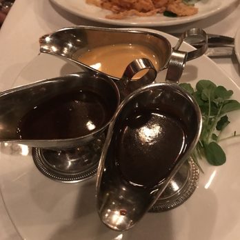 Ken Stewart's Lodge - Sauces trio: Cabernet,port wine, & Thai curry - New American Near Me - Akron, Ohio