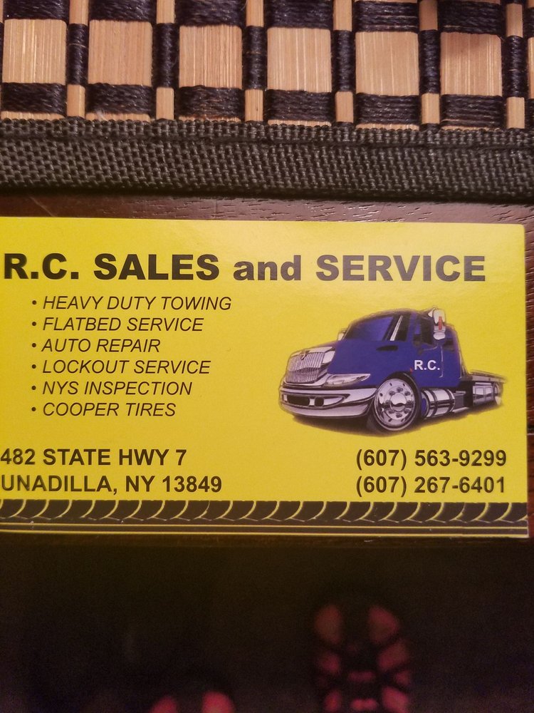 RC SALES & SERVICE Updated October 2024 482 State Highway 7