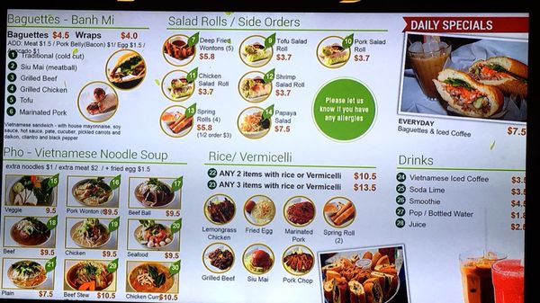Menu photo 2 One Saigon Vancouver, BC Menu photo 2 One Saigon Vancouver, BC
