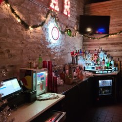 Sociedad - Dis be the Alcove Lounge bar around Christmas.