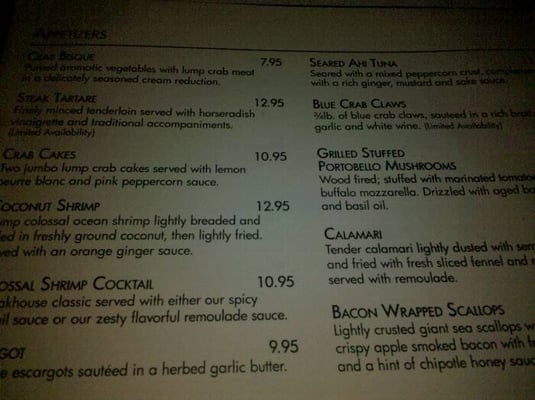 Menu photo 4 Mark's Prime Steakhouse Ocala, FL