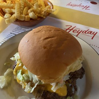 The Heyday - Double Smash Burger & fries - Burgers Near Me - Palm Springs, California The Heyday - Double Smash Burger & fries - Burgers Near Me - Palm Springs, California