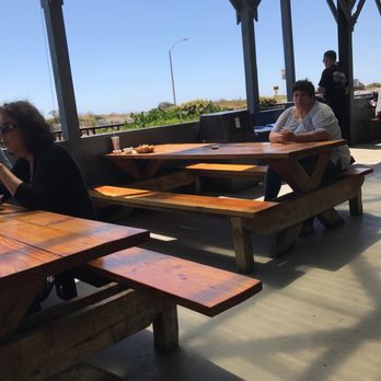 Neptune's Net - So fun to drink your favorite on the patio ,,, beer or wine , also margaritas,mimosas & bloody Mary's - Seafood Near Me - Malibu, California