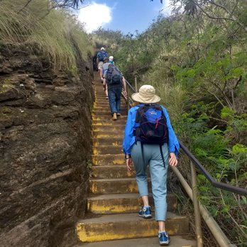 Diamond Head State Monument - stretch of 76 stairs without a landing - Parks Near Me - Honolulu, Hawaii