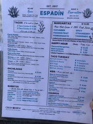 Menu photo 4 Espadín Temecula, CA
