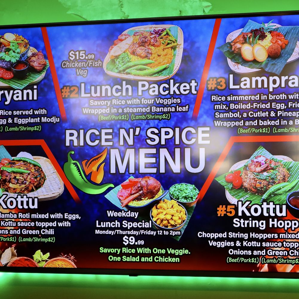 Rice N' Spice - Menu (3/16/24) - Sri Lankan Near Me - Anaheim, California Rice N' Spice - Menu (3/16/24) - Sri Lankan Near Me - Anaheim, California