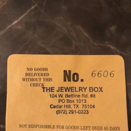 The only thing I was given was the claim ticket The only thing I was given was the claim ticket