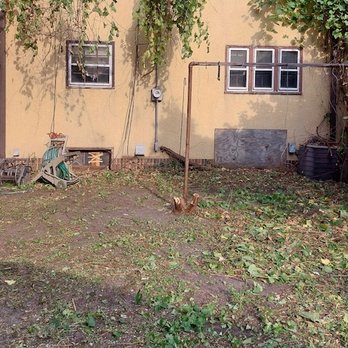 Midwest Yard Pros - Look at the metal frame to the right. This is the AFTER. - Snow Removal Near Me