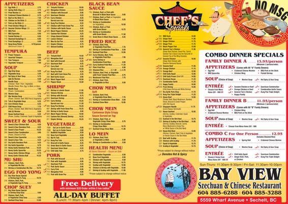 Bayview Szechuan Chinese Restaurant Closed Chinese 5559