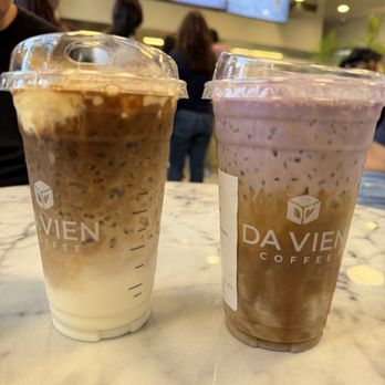 Da Vien Coffee - Banana latte and Ube latte - Coffee & Tea Near Me - Cerritos, California
